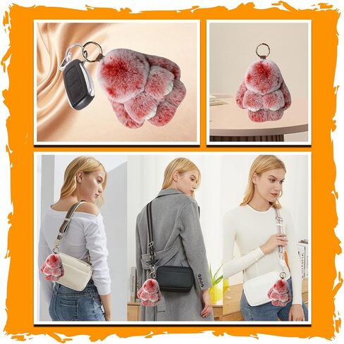 سلسلة مفاتيح عيد الفصح مع صندوق الصفيح ، سلاسل مفاتيح محظوظة بونيلولو ، سلسلة مفاتيح أرنب ناعمة مصنوعة يدويًا in Kuwait