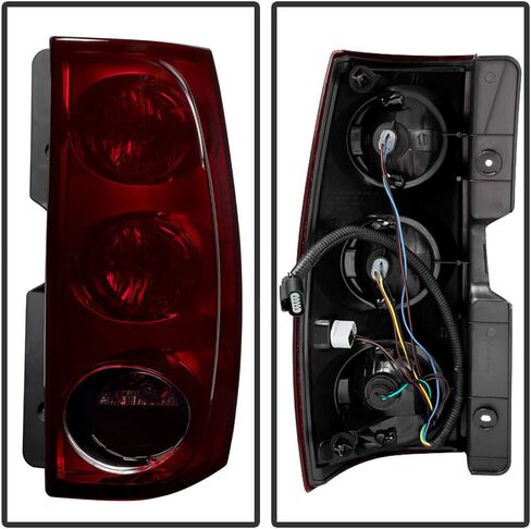 ACANII - For 2007-2014 GMC Yukon XL 1500 2500 [Red Smoked] Tail Lights Brake Lamps Left+Right in Kuwait