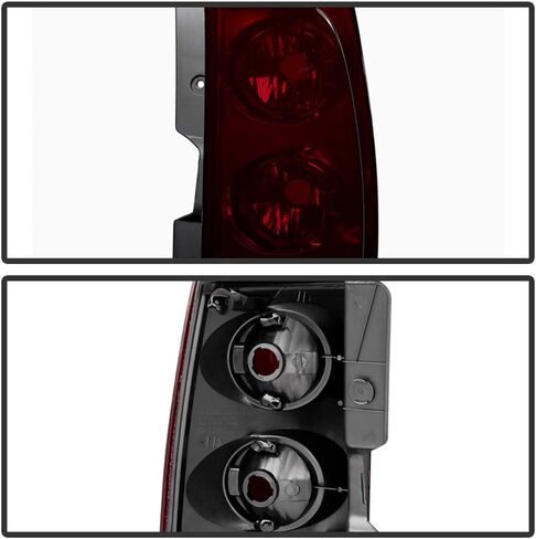 ACANII - For 2007-2014 GMC Yukon XL 1500 2500 [Red Smoked] Tail Lights Brake Lamps Left+Right in Kuwait
