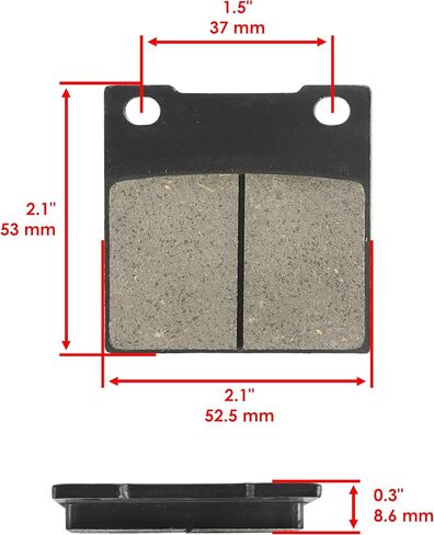 Caltric Brake Pads Compatible with Suzuki Gs500 Gs 500 1989-2010 Rear Brakes Motorcycle in Saudi Arabia