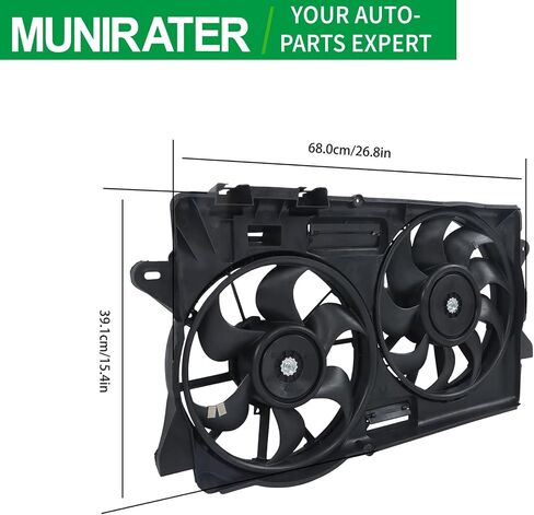 Munirater Chaiator Cooling Fan Phanslish of Mustang 2.3L 2015-2022 in Saudi Arabia