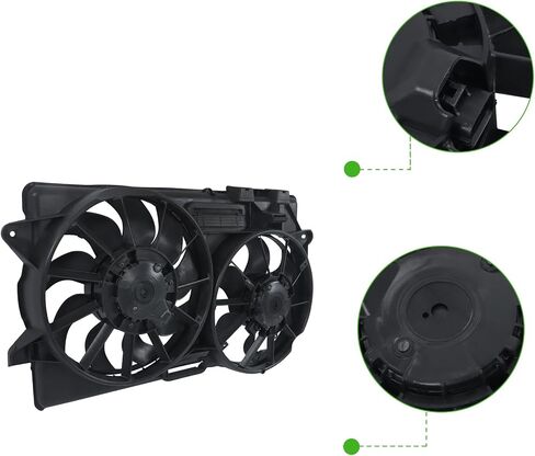 Munirater Chaiator Cooling Fan Phanslish of Mustang 2.3L 2015-2022 in Saudi Arabia