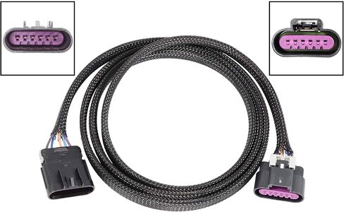 ECT BILLET WIRESS Extension 72 "LS Gen 4 Accelerator Pedal Position Consult Connector App توافق مع Camaro Corvette Silverado LS3 LS2 LC9 ورموز RPO GM WEAPP40-72 in Saudi Arabia