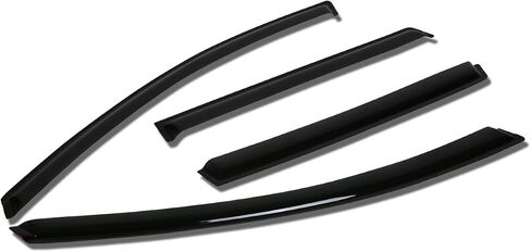 Auto Dynasty 4Pcs Tape-On Window Vent Visor Deflector Rain Guard Compatible with Ford Escape Mazda Tribute Mercury Mariner 2001-2012, Acrylic in Kuwait