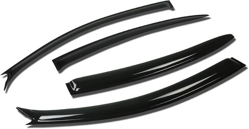 Auto Dynasty 4Pcs Tape-On Window Vent Visor Deflector Rain Guard Compatible with Ford Escape Mazda Tribute Mercury Mariner 2001-2012, Acrylic in Kuwait