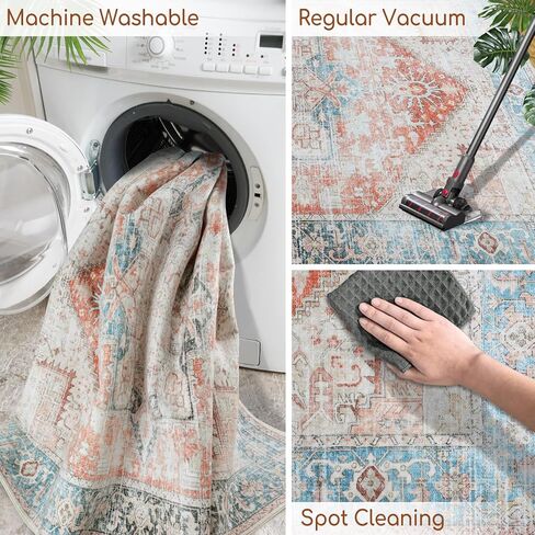 منطقة سجادة 2 × 3 ، سجاد خفيفة الوزن قابلة للغسل لمطبخ حمام مدخل ، وامتصاص رفيعة فائقة الكومة الدعم السجاد المطاط غير المنزلق ، سجادة جمالية 2x3 (كريم/الضوء البيج ، 2x3) in Kuwait