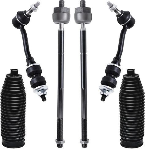 Detroit Axle-2WD Front 12PC KIT FOR 00-04 Dodge Dakota ، 00-03 Durango ، 4 inner rod rod ins inner and ueter rowd 2 bars 4 bars 4 lower & apport boots 2 boots 2000 2001 2002 in Kuwait