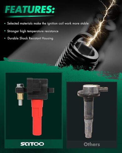 SCITOO Set of 6 ignition coils Replacement for Subaru Legacy 2010-2018, Outback 2010-2018, Tribeca 2010-2014, H6 3.6L Replace UF666 in Saudi Arabia
