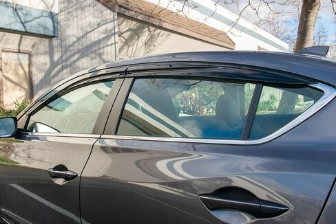 Fits All 2013-2020 Acura ILX | EOS Visors JDM Mugen Style Smoke Tinted Side Vents Window Deflectors Rain Guards DWV-V107 in Saudi Arabia