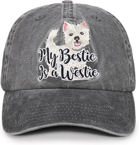 InnoBeta Westie Mom Gifts Hat for Women, Westie Gifts for Christmas, Birthday, Adjustable Embroidered Baseball Cap in Saudi Arabia