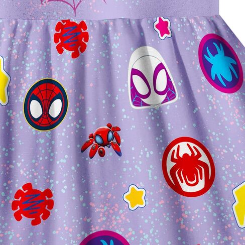 Girls Cartoon Summer Dress Toddler Super Hero Outfit Kids Amazing Clothes for 2-7 Years in Saudi Arabia