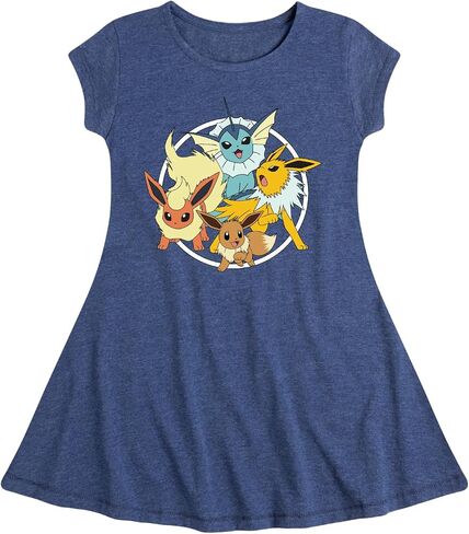 HYBRID APPAREL - Pokémon - Eevee Group - Youth Girls Fit & Flare Dress in Saudi Arabia