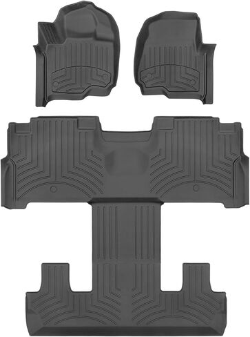 WeatherTech FloorLiner HP Custom Fit Floor Mats for Expedition, Navigator - Full Set (441295-1-4IM), Black in Saudi Arabia