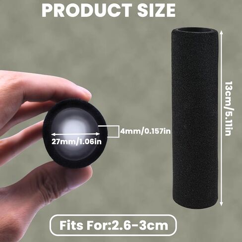 2Pcs Motorcycle Hand Grips Anti-Slip Foam Covers Comfort Handlebar Grip Compatible with BMW Harley Honda Kawasaki Suzuki Triumph Yamaha in Saudi Arabia
