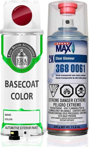 ERA Paints U6 - Red Candy Tint Metallic for FORD Exact Match Automotive Spray Paint Spray - Pro Kit w/ 2K 3680061 Clearcoat in Saudi Arabia