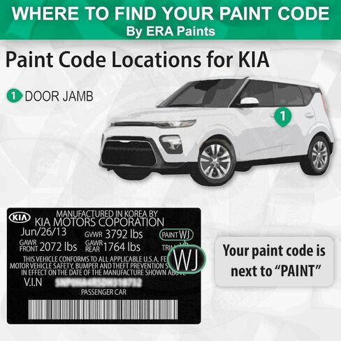 ERA Paints N1 - Champagne Gold Metallic for KIA Exact Match Automotive Touch Up Paint Spray - Premium Kit in Kuwait