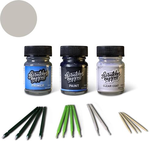 ScratchesHappen Exact-Match Touch Up Paint Kit - Thunder Cloud Metallic (1D2/A1249) for Toyota - Preferred (Paint + Clear Coat + Primer) in Saudi Arabia