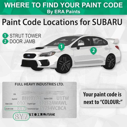 ERA Paints H6Q - Desert Khaki for SUBARU Exact Match Automotive Touch Up Paint Spray - Premium Kit in Saudi Arabia