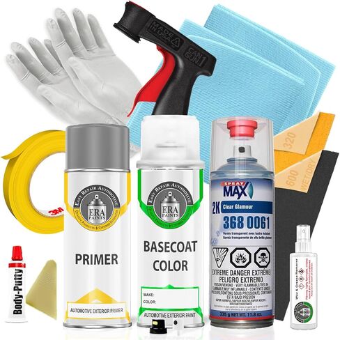 ERA Paints ZF/ZR - Ultra White for FORD Exact Match Automotive Spray Paint Spray - Premium Kit w/ 2K 3680061 Clearcoat in Saudi Arabia