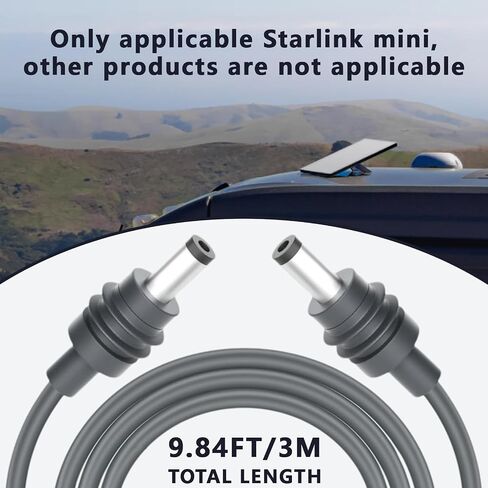 كابل Otpeir Starlink Mini ، 16.4 قدمًا من نوع USB Mini type C إلى DC Cable Cable ، اعمل مع مصدر 100W+ PD ، مدخلات مقاومة للماء USB Type C إلى DC كابل ، 18AWG 5M in Saudi Arabia