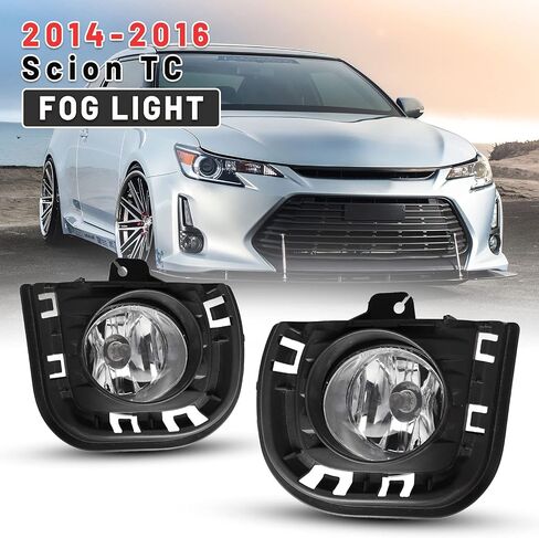AUTOWIKI Fog Lamp Fit For 2014 2015 2016 Scion TC Fog Lights Assemblies With Wiring Kit 1 Pair in Saudi Arabia
