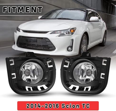 AUTOWIKI Fog Lamp Fit For 2014 2015 2016 Scion TC Fog Lights Assemblies With Wiring Kit 1 Pair in Saudi Arabia
