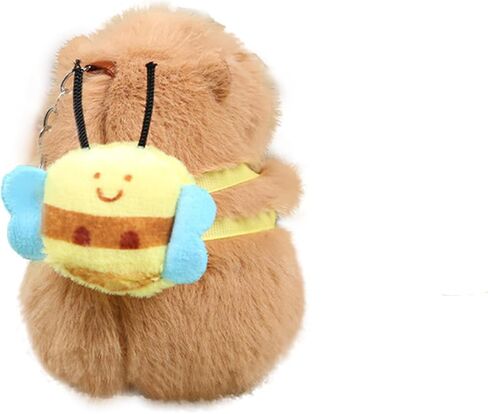 Plush Keychain Capybara Charm for Women Teens & Animal Lovers | for Handbags Purses Backpacks & Car Keys | Birthday Gift in Saudi Arabia
