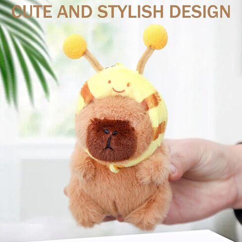 Plush Keychain Capybara Charm for Women Teens & Animal Lovers | for Handbags Purses Backpacks & Car Keys | Birthday Gift in Saudi Arabia