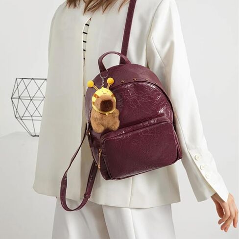 Plush Keychain Capybara Charm for Women Teens & Animal Lovers | for Handbags Purses Backpacks & Car Keys | Birthday Gift in Saudi Arabia