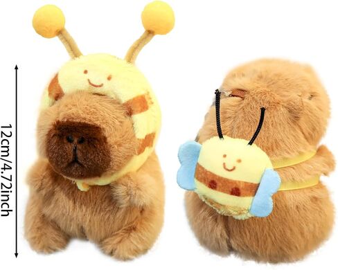 Plush Keychain Capybara Charm for Women Teens & Animal Lovers | for Handbags Purses Backpacks & Car Keys | Birthday Gift in Saudi Arabia