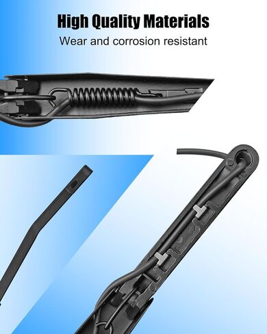 Front Driver Passenger Side Windshield Wiper Arm Fit for Chevrolet Silverado 1500 HD 2500 3500 1999-2002 Suburban 2000-02 Tahoe 2000-01 GMC Sierra Yukon XL Replace 42548 12487597 42535 12487596, 2 Pcs in Saudi Arabia