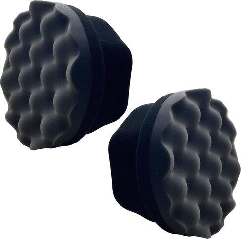 Tire Shine Applicator Pads, 2 Pcs Tire Dressing Applicator, Reusable Tire Shine Sponge Wave Contoured for Car Detailing in Kuwait