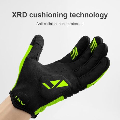 VXW Bicycle Gloves for Men and Women Full Finger Touchscreen Mountain Bike Gloves High Protection Biker Gloves for Cycling in Kuwait