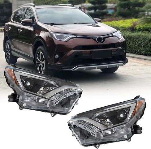 GXYWADY Headlight Assembly Replacement for 2016 2017 2018 Rav4 Left and Right Front Headlights in Saudi Arabia