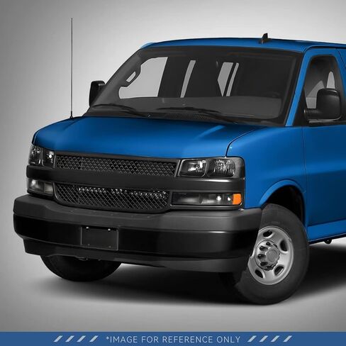 مجموعة المصابيح الأمامية للسلالة التلقائية المتوافقة مع 2003-2024 Chevy Express GMC Savana 1500 2500 3500 4500 ، 4pcs مصابيح أمامية هالوجين استبدال مع مصابيح المصد ، زاوية أمبر أسود. in Saudi Arabia