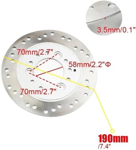 Brake Pads For Most Off Ro&ad Pit Bike Other Motorcycle Body Systems Universal Front Rear Brake Disc Disk Rotor in Saudi Arabia