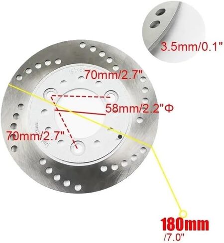 Brake Pads For Most Off Ro&ad Pit Bike Other Motorcycle Body Systems Universal Front Rear Brake Disc Disk Rotor in Saudi Arabia