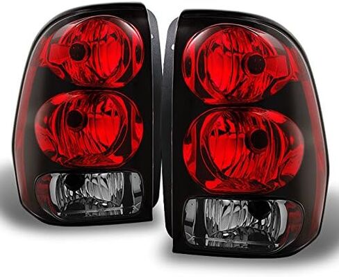 AKKON - For Chevy Trailblazer SUV Red Clear Rear Tail Light Brake Lamps Taillamps Replacement Pair Left + Right in Saudi Arabia