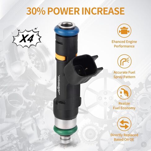 4PCS Fuel Injectors 4 Holes Compatible with Ford Focus 08-11, Fusion 13-17, Transit Connect 10-13, C-Max 13-16, for Lincoln MKZ 13-16 L4 2.0L Replace# 8S4Z9F593A 0280158179 in Saudi Arabia