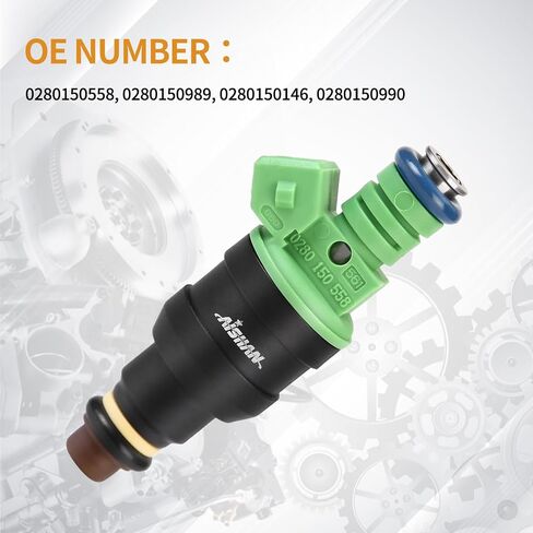 8PCS Fuel Injectors 4 Holes Compatible with Ford for Mustang, for Chevy Camaro Impala Corvette, for Pontiac Firebird GTO V8 4.6L 5.0L Replace# 0280150558 in Saudi Arabia