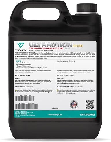VISCOSITY ULTRACTION Original Transmission Hydraulic Fluid SS - Compatible with Case, New Holland Tractors - 2.5 Gallons - 77400NPYUS in Saudi Arabia