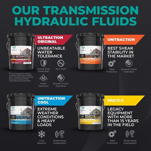 VISCOSITY ULTRACTION Original Transmission Hydraulic Fluid SS - Compatible with Case, New Holland Tractors - 2.5 Gallons - 77400NPYUS in Saudi Arabia