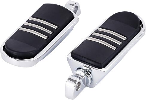 10mm Motorcycle Highway Pegs Passenger Footpegs Male Mount Foot Rest Pedal Compatible with Harley Davidson Touring Street Glide Road King Road Electra Glide Sportster Dyna Softail Gloss Black in Saudi Arabia