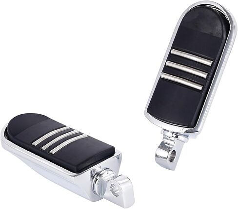 10mm Motorcycle Highway Pegs Passenger Footpegs Male Mount Foot Rest Pedal Compatible with Harley Davidson Touring Street Glide Road King Road Electra Glide Sportster Dyna Softail Gloss Black in Saudi Arabia