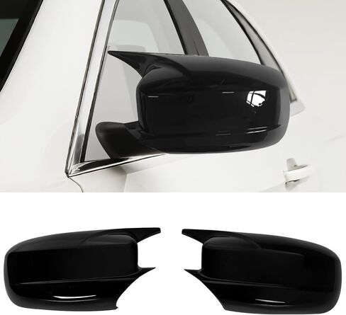 1 Pair Car Rearview Mirror Covers Compatible With Dodge Charger 2011-2023,Ox Horn Style Door Side Mirror Cover Cap,Glossy Black in Saudi Arabia