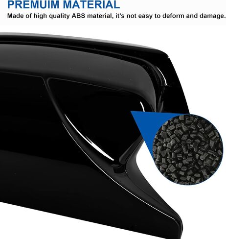 1 Pair Car Rearview Mirror Covers Compatible With Dodge Charger 2011-2023,Ox Horn Style Door Side Mirror Cover Cap,Glossy Black in Saudi Arabia
