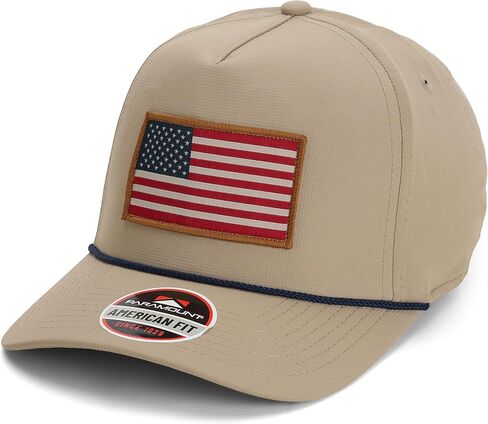 Paramount Outdoors American Flag Hats للرجال الوطني Americana Baseball Flag Caps American Fit Comfort Snapback in Saudi Arabia