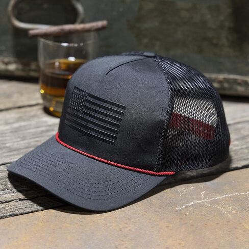 Paramount Outdoors American Flag Hats للرجال الوطني Americana Baseball Flag Caps American Fit Comfort Snapback in Kuwait