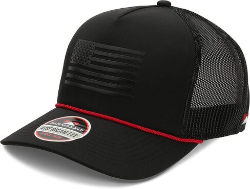 Paramount Outdoors American Flag Hats للرجال الوطني Americana Baseball Flag Caps American Fit Comfort Snapback in Kuwait