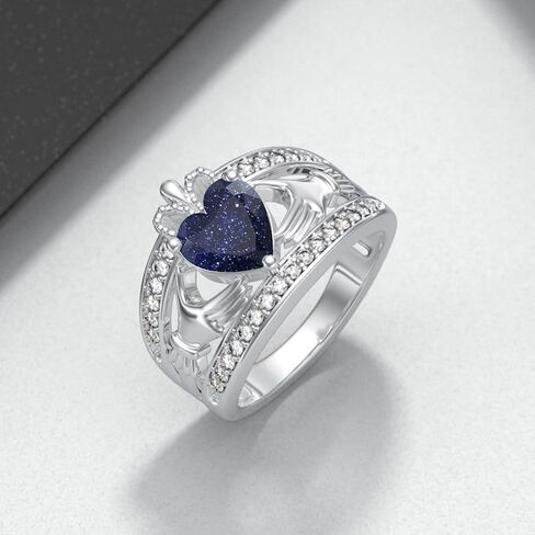 حلقات Claddagh للنساء 925 الجنيه الفضي الأيرلندي الايرلندي المشاركة في الذكرى السنوية in Kuwait